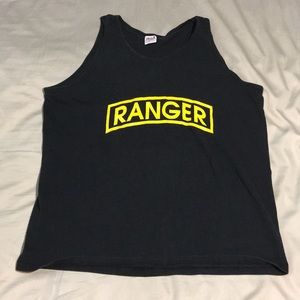 Army Ranger Black Tank Top Men’s XL 🇺🇸RARE!